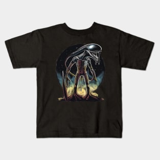 Alien surfing 88069 Kids T-Shirt